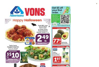 Albertsons (CA) Weekly Ad Flyer Specials October 26 to November 1, 2022