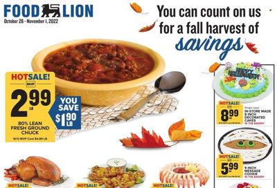 Food Lion (NC) Weekly Ad Flyer Specials October 26 to November 1, 2022