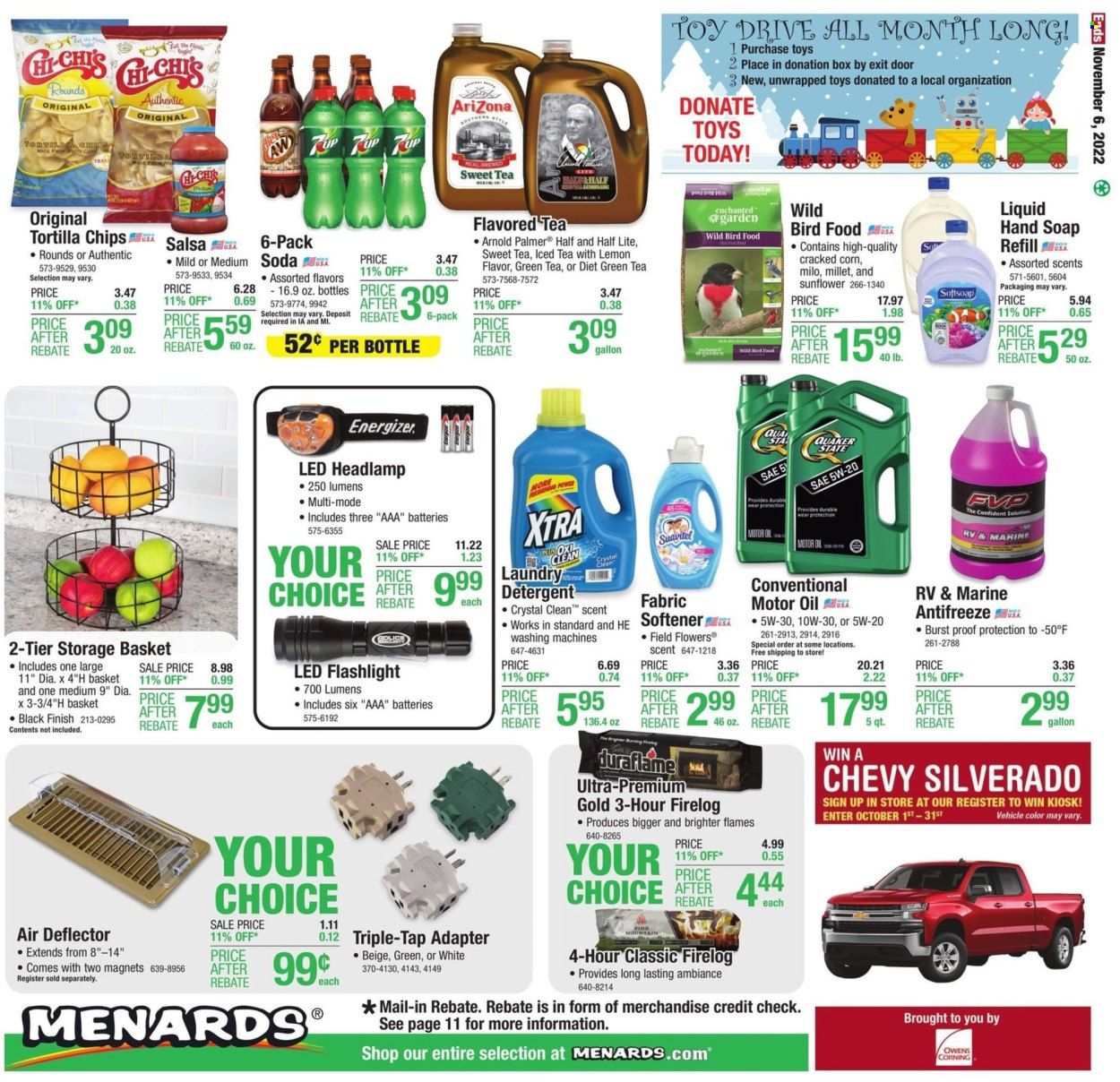 Menards Weekly Ad Flyer Specials October 27 to November 6, 2022