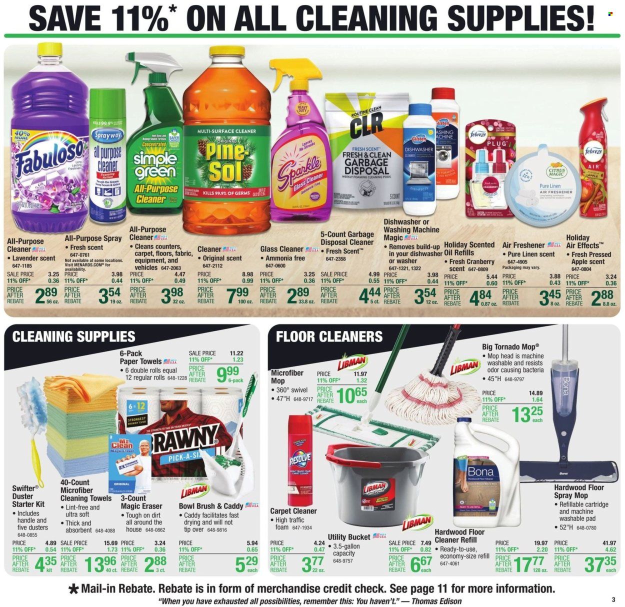 Menards Weekly Ad Flyer Specials October 27 to November 6, 2022