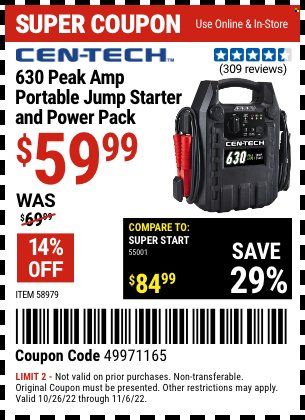 Harbor Freight Weekly Ad Flyer Specials October 26 to November 6, 2022