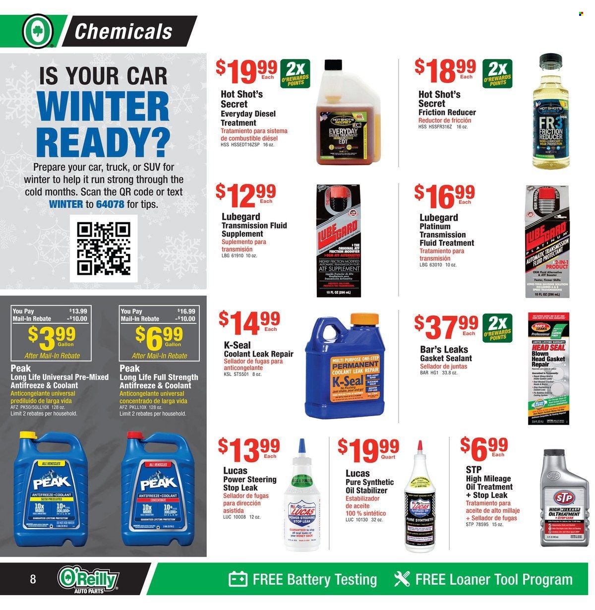 O'Reilly Auto Parts Weekly Ad Flyer Specials October 26 to November 29, 2022