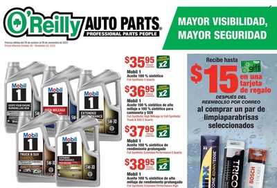 O'Reilly Auto Parts Weekly Ad Flyer Specials October 26 to November 29, 2022