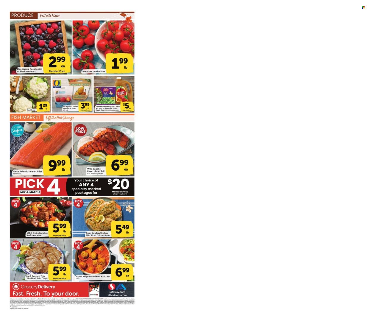 Albertsons (OR, WA) Weekly Ad Flyer Specials October 26 to November 1, 2022