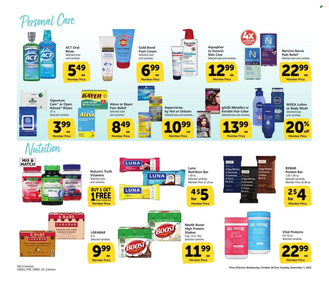 Albertsons (OR, WA) Weekly Ad Flyer Specials October 26 to November 1, 2022