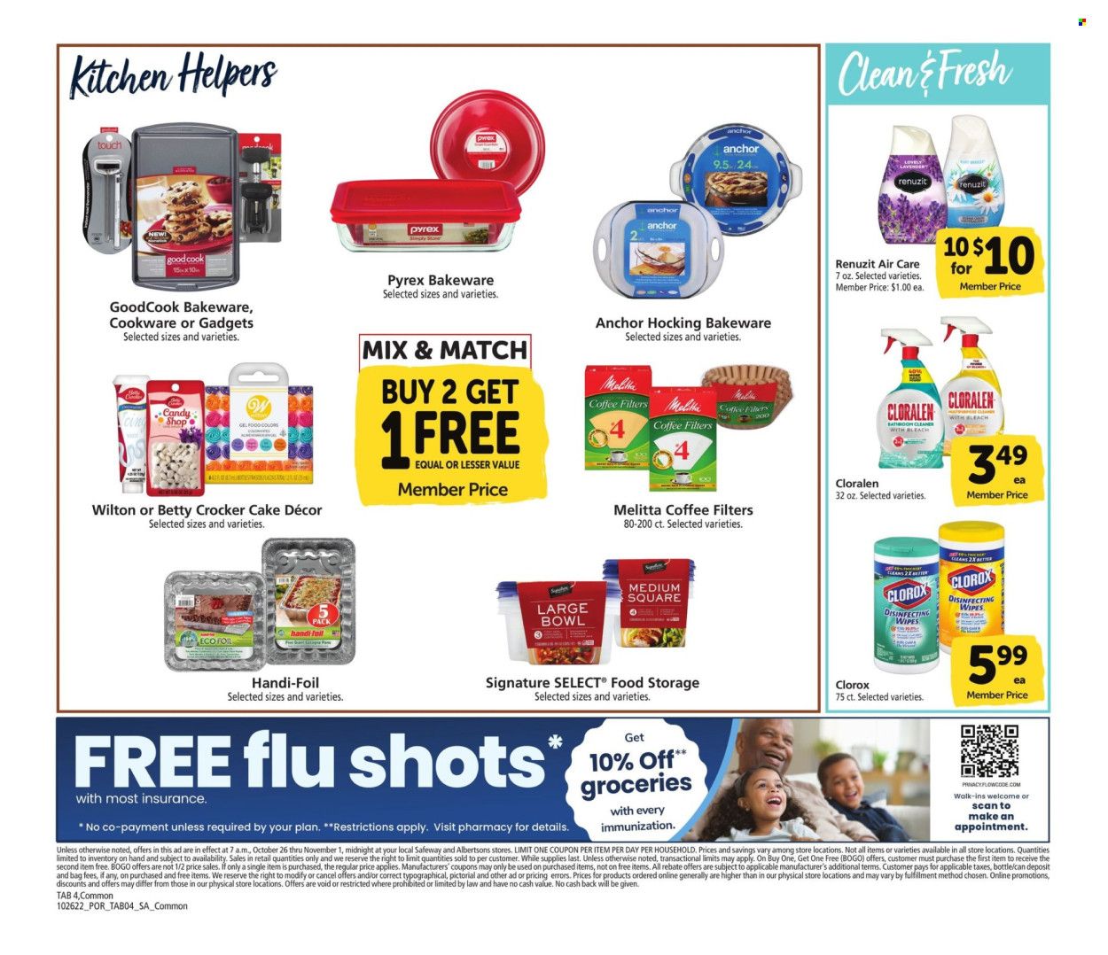 Albertsons (OR, WA) Weekly Ad Flyer Specials October 26 to November 1, 2022