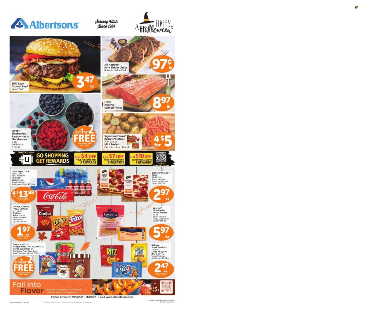 Albertsons (UT) Weekly Ad Flyer Specials October 26 to November 1, 2022