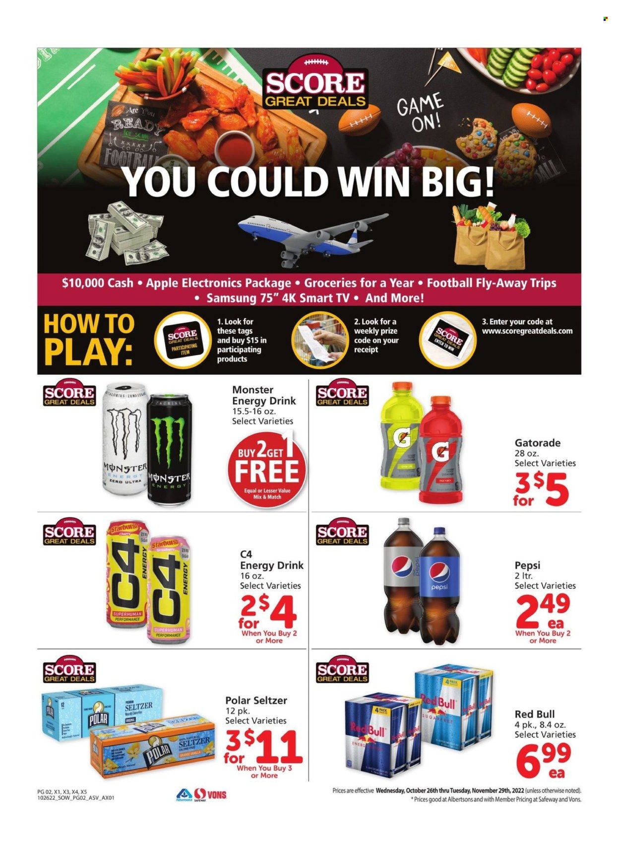 Albertsons (AZ, NM, NV, TX) Weekly Ad Flyer Specials October 26 to November 29, 2022