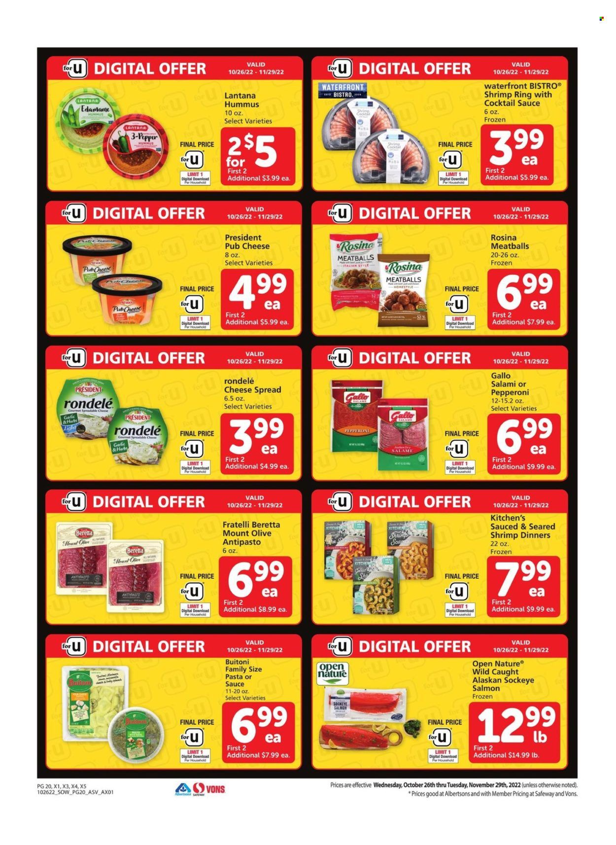 Albertsons (AZ, NM, NV, TX) Weekly Ad Flyer Specials October 26 to November 29, 2022
