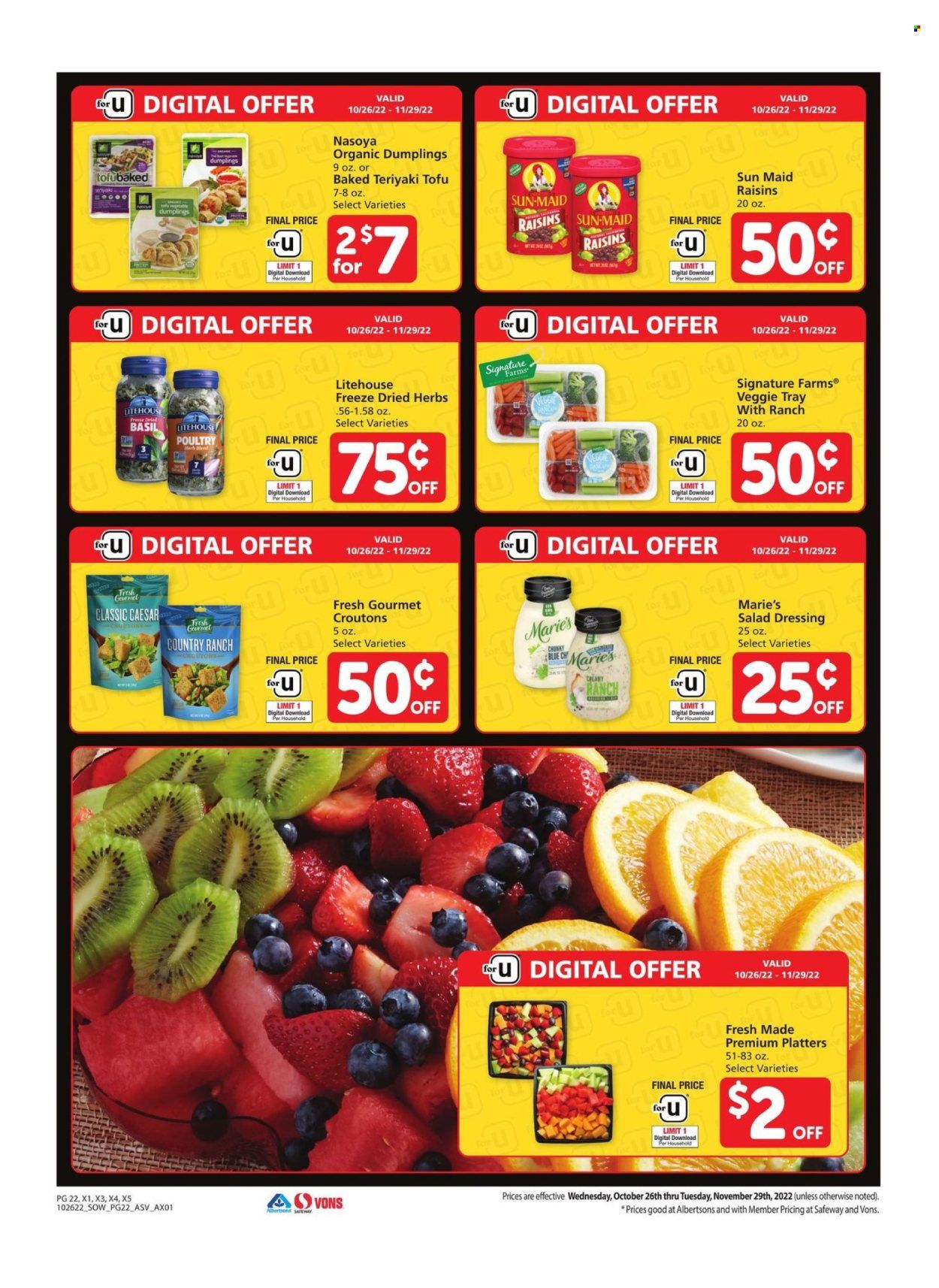 Albertsons (AZ, NM, NV, TX) Weekly Ad Flyer Specials October 26 to November 29, 2022