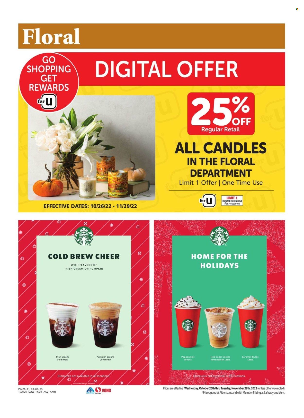 Albertsons (AZ, NM, NV, TX) Weekly Ad Flyer Specials October 26 to November 29, 2022
