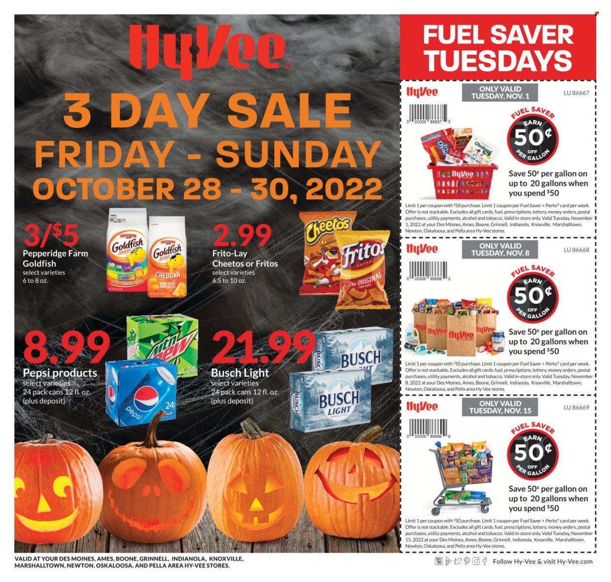 Hy-Vee (IA, IL, KS, MO) Weekly Ad Flyer Specials October 26 to November 22, 2022