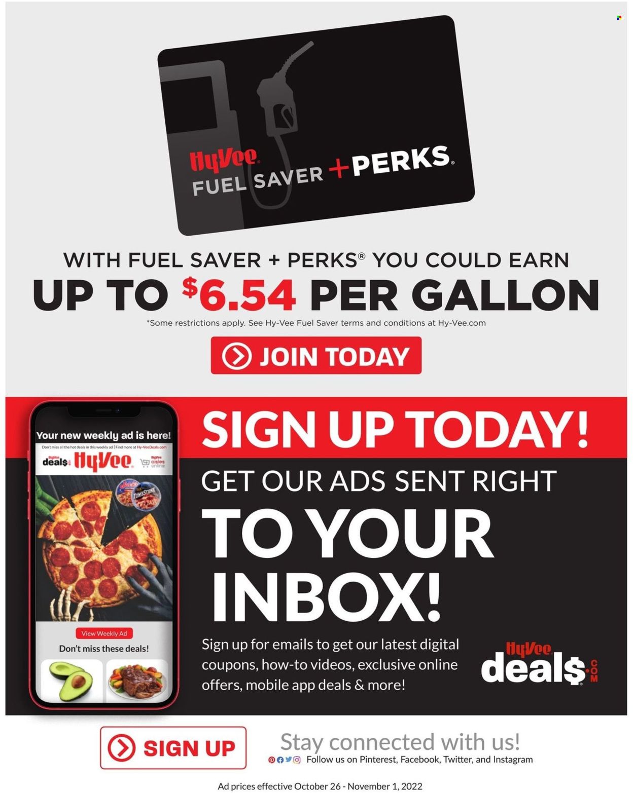 Hy-Vee (IA) Weekly Ad Flyer Specials October 26 to November 1, 2022