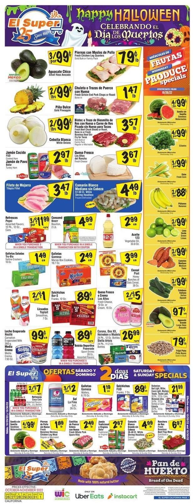 El Super (CA, NM, NV, TX) Weekly Ad Flyer Specials October 26 to November 1, 2022
