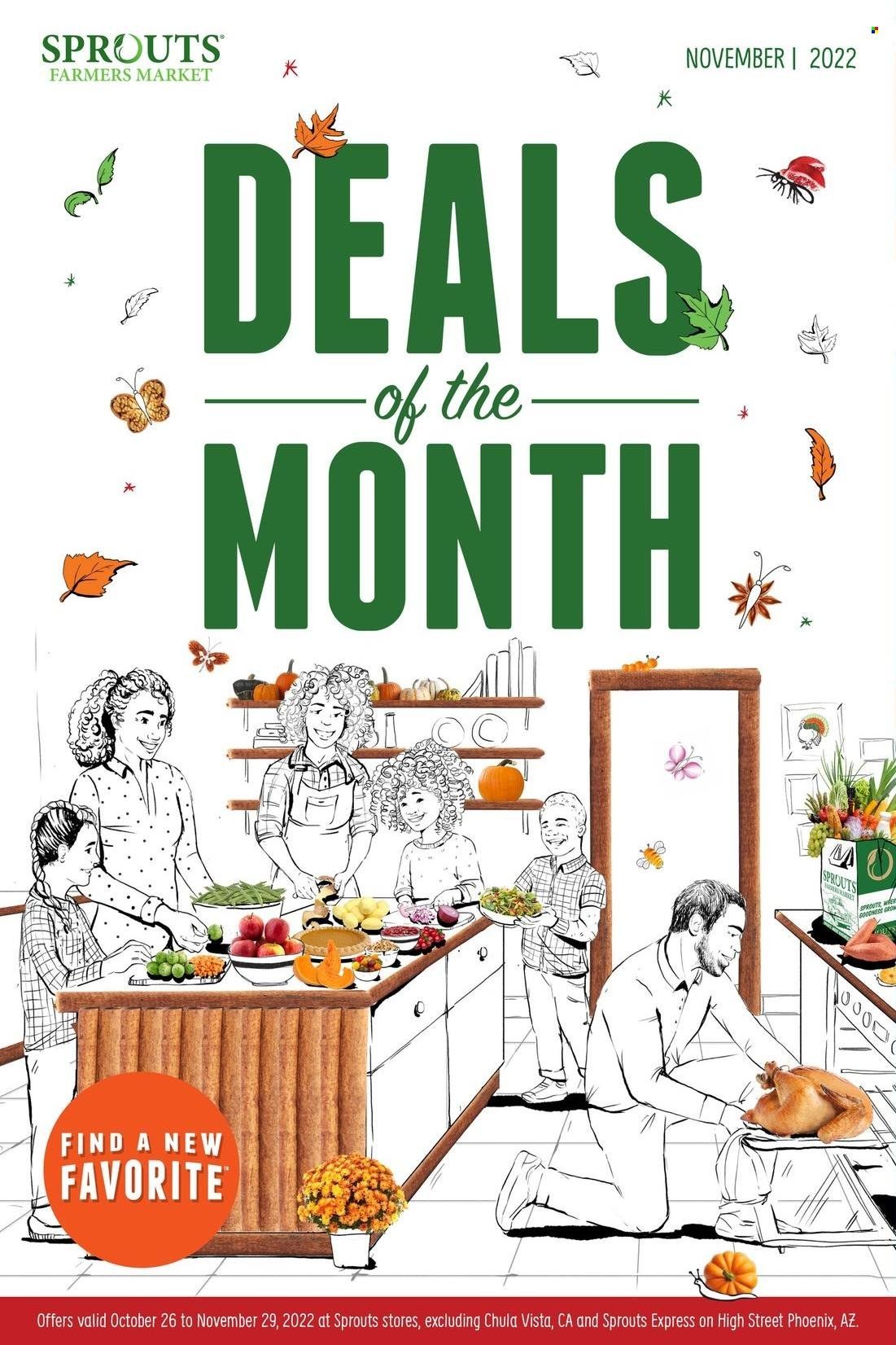 Sprouts Weekly Ad Flyer Specials October 26 to November 29, 2022