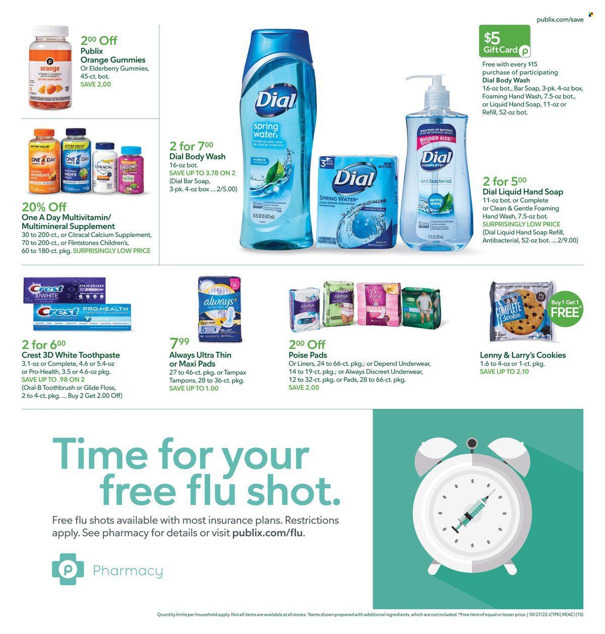 Publix (AL, FL, GA, NC, SC, TN) Weekly Ad Flyer Specials October 27 to November 2, 2022