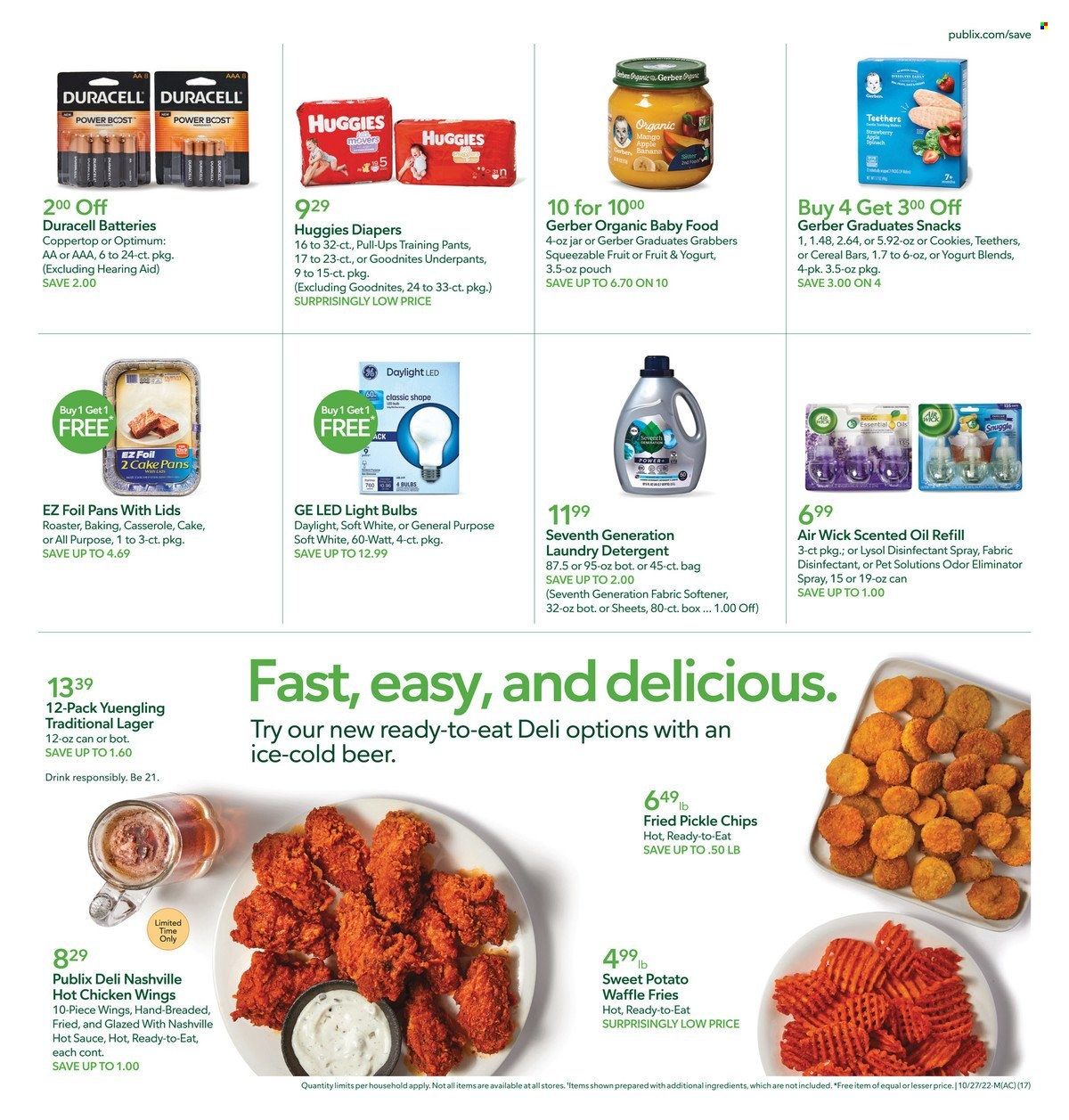 Publix (AL, FL, GA, NC, SC, TN) Weekly Ad Flyer Specials October 27 to November 2, 2022