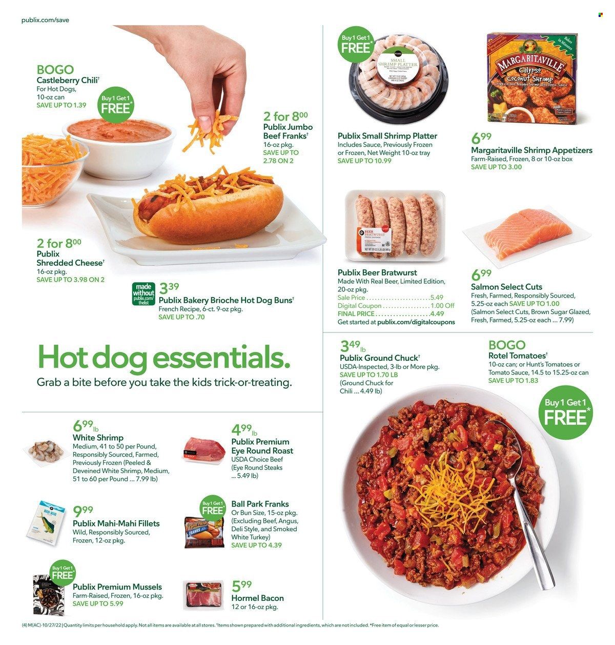 Publix (AL, FL, GA, NC, SC, TN) Weekly Ad Flyer Specials October 27 to November 2, 2022