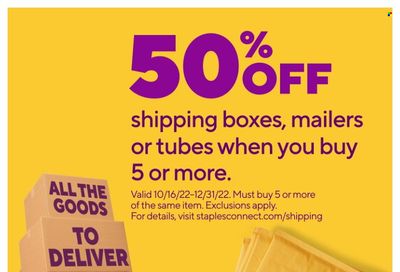 Staples Weekly Ad Flyer Specials October 30 to November 5, 2022