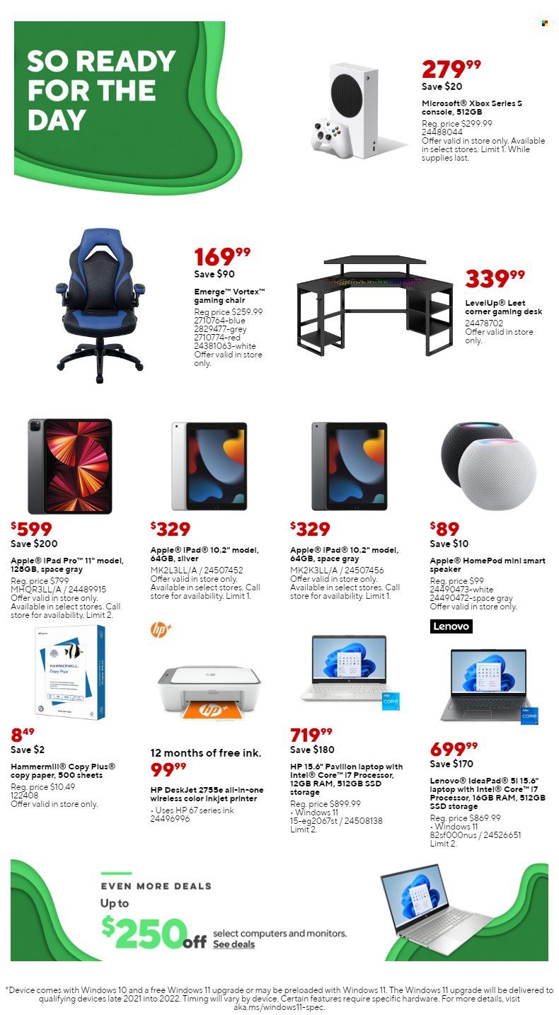 Staples Weekly Ad Flyer Specials October 30 to November 5, 2022