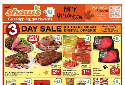 Shaw’s (MA, ME, NH, RI, VT) Weekly Ad Flyer Specials October 28 to November 3, 2022