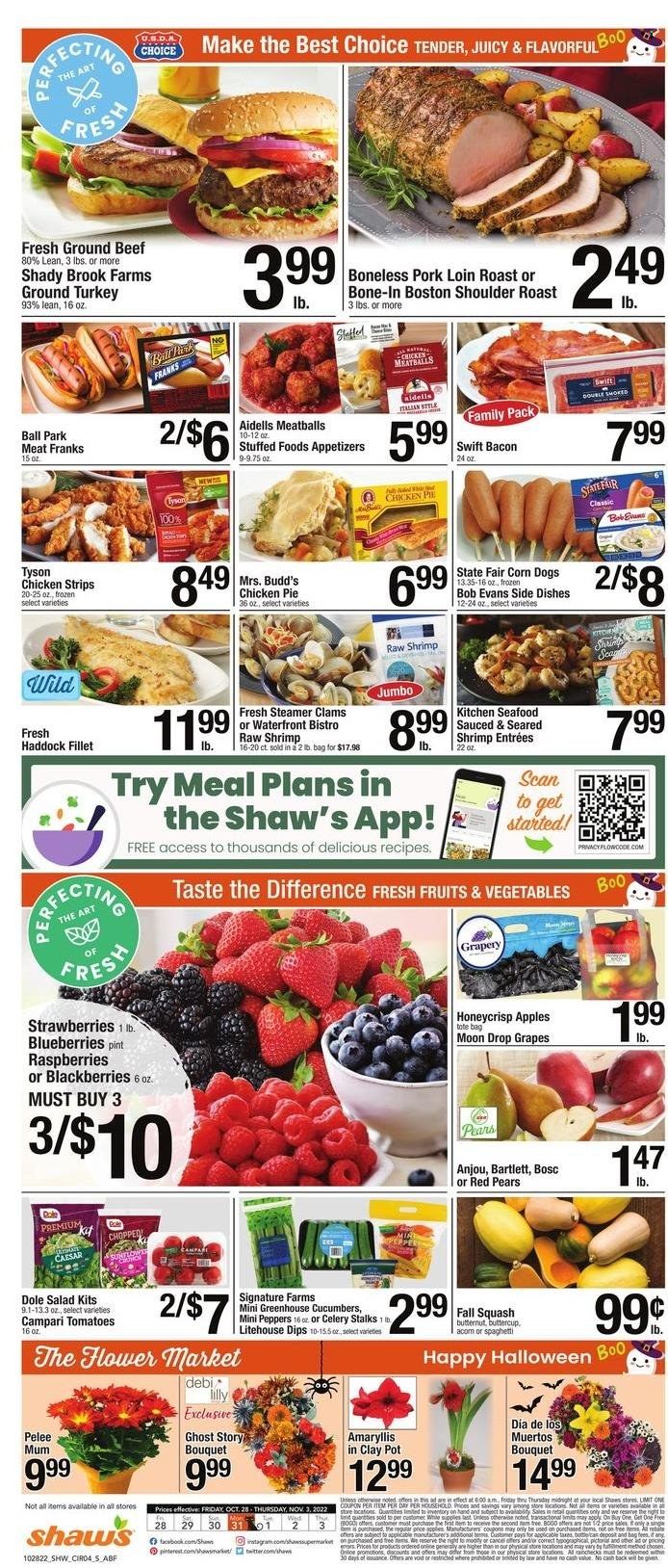 Shaw’s (MA, ME, NH, RI, VT) Weekly Ad Flyer Specials October 28 to November 3, 2022