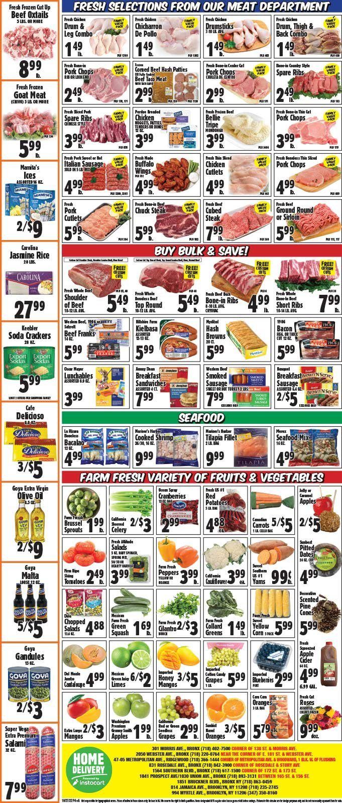 Western Beef (FL, NY) Weekly Ad Flyer Specials October 27 to November 2, 2022