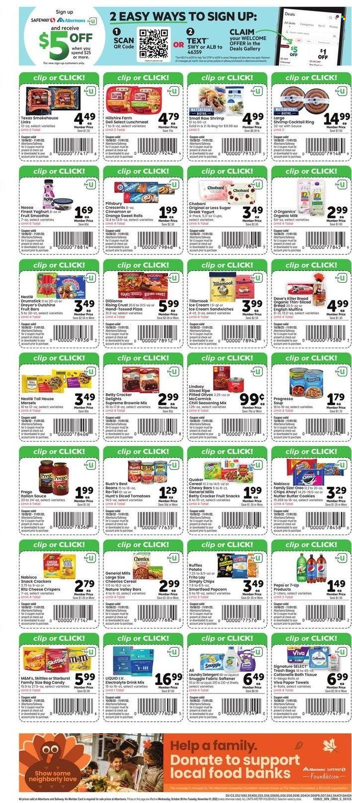 Safeway (SD) Weekly Ad Flyer Specials October 26 to November 1, 2022