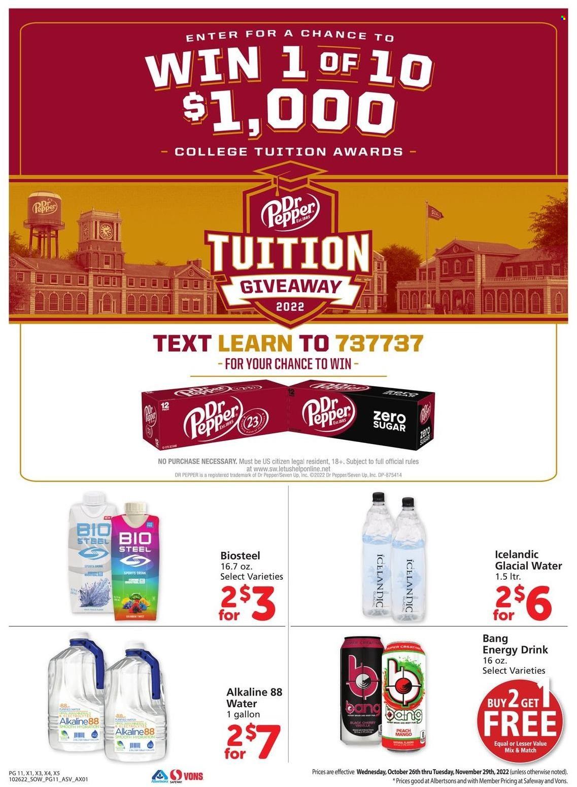 Safeway (AZ, CO, ID, MT, NE, NM) Weekly Ad Flyer Specials October 26 to November 29, 2022
