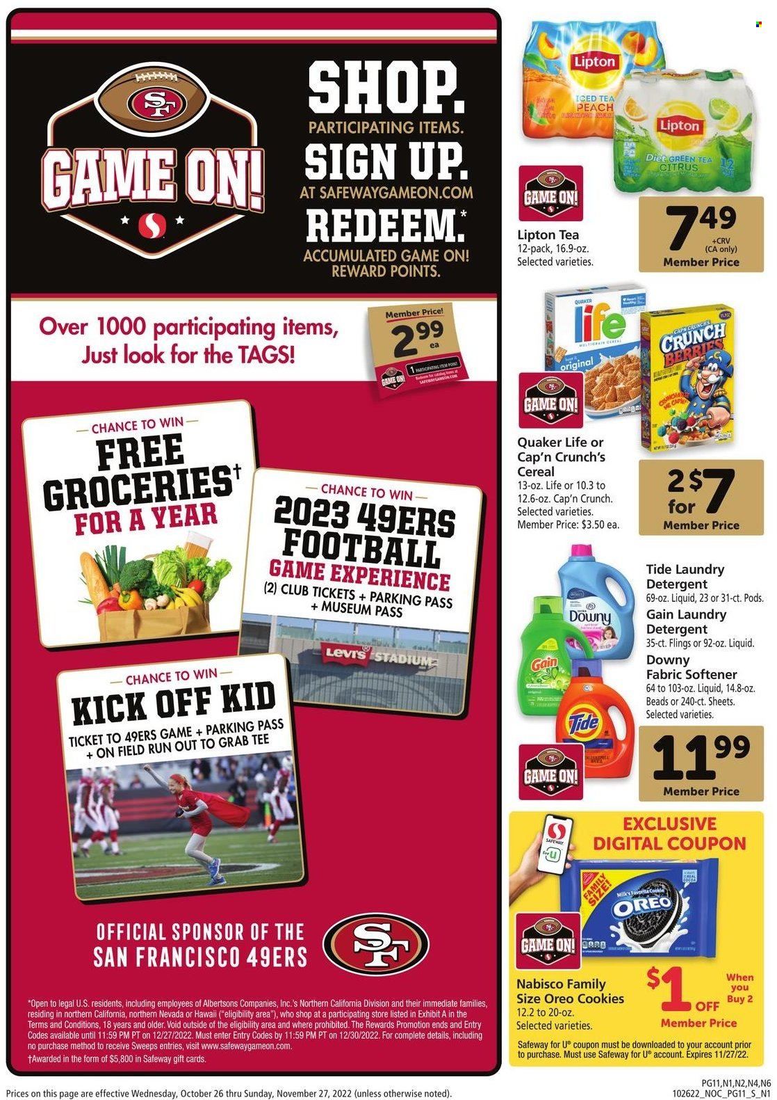 Safeway (CA, HI, OR, WA) Weekly Ad Flyer Specials October 26 to November 27, 2022