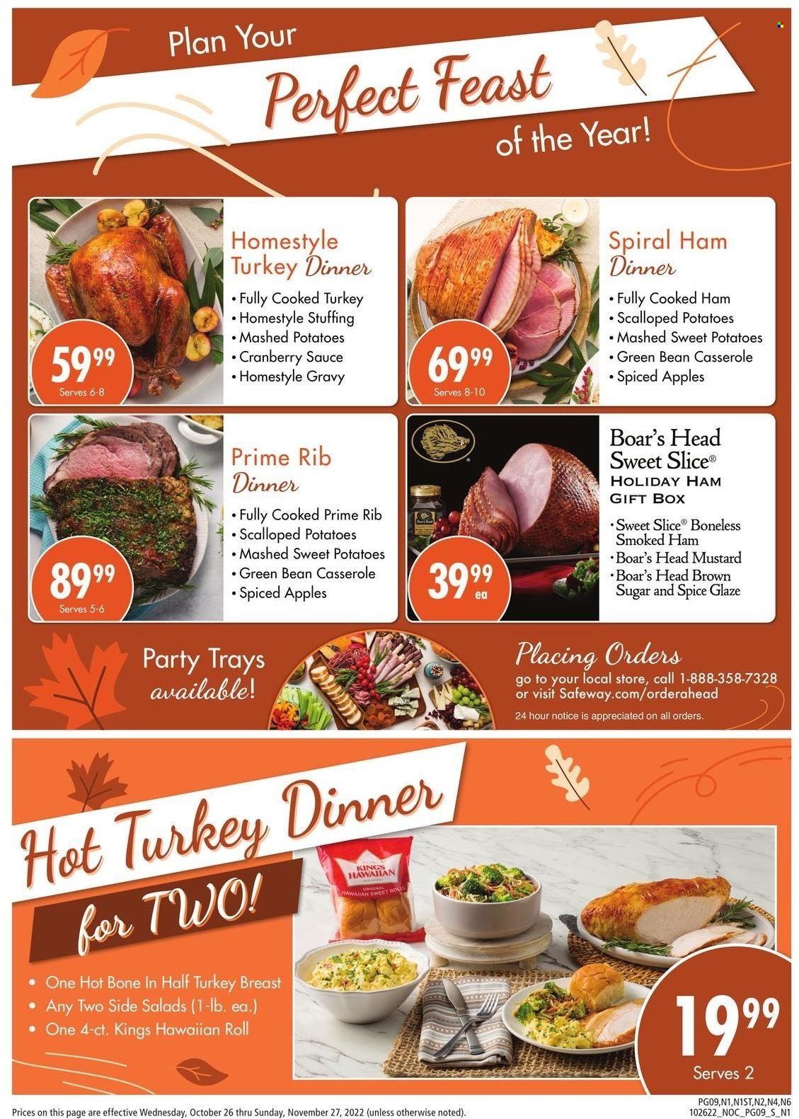 Safeway (CA, HI, OR, WA) Weekly Ad Flyer Specials October 26 to November 27, 2022