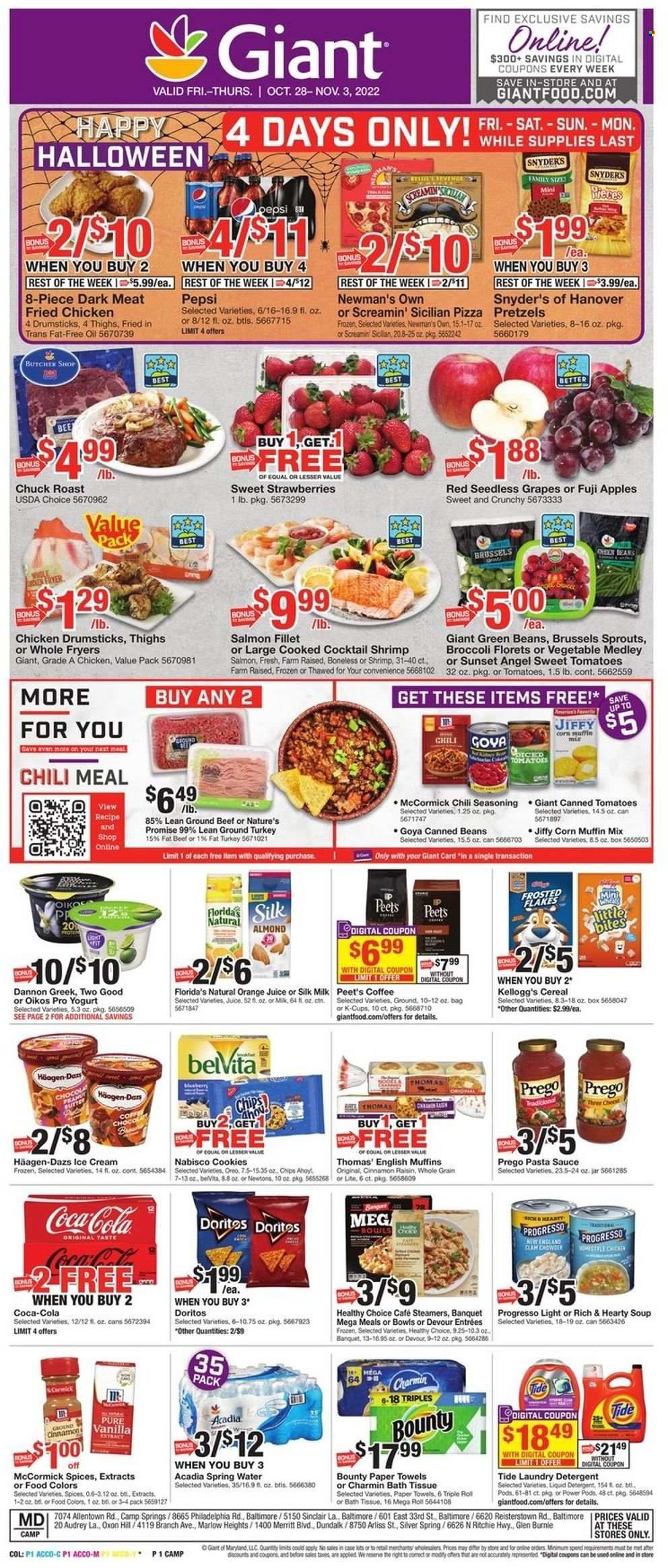 Giant Food (DE, MD, VA) Weekly Ad Flyer Specials October 28 to November 3, 2022