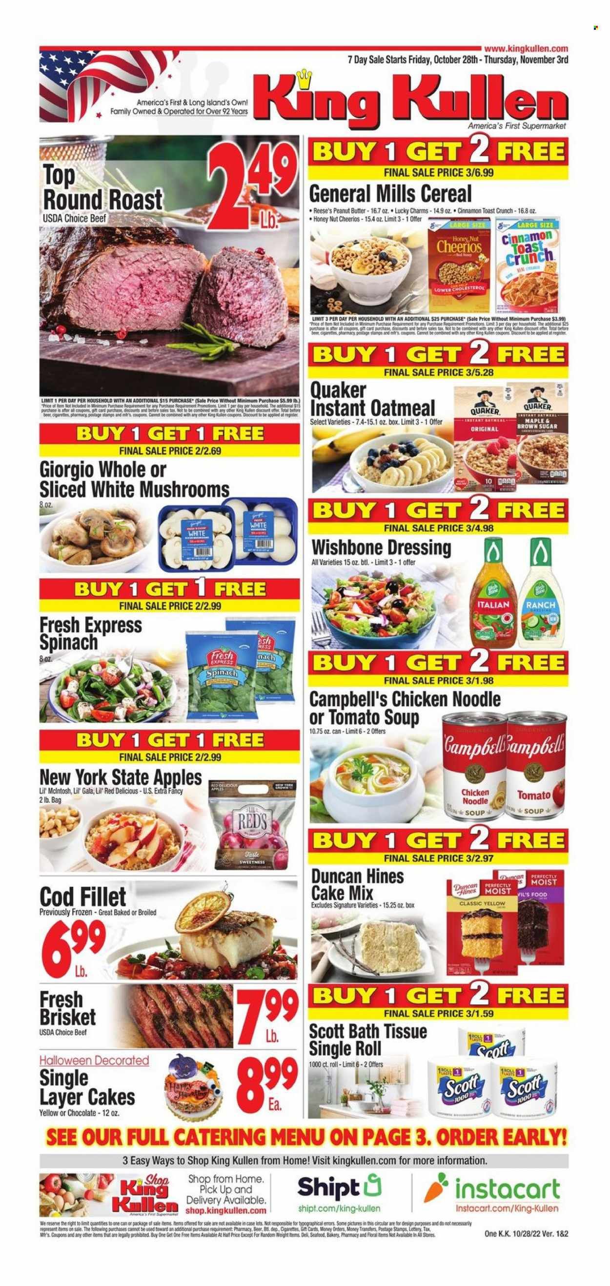 King Kullen (NY) Weekly Ad Flyer Specials October 28 to November 3, 2022