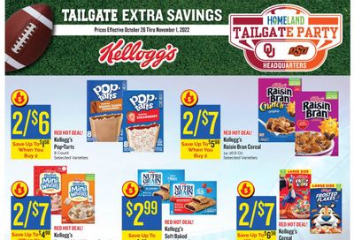 Homeland (OK, TX) Weekly Ad Flyer Specials October 26 to November 1, 2022