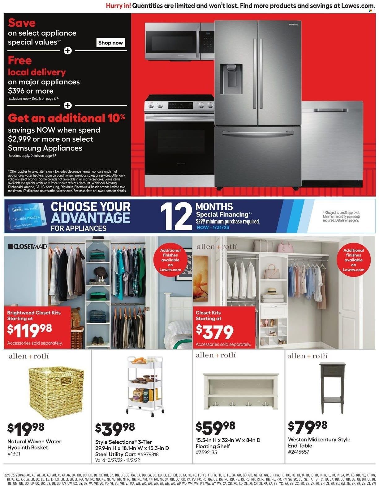 Lowe's Weekly Ad Flyer Specials October 27 to November 2, 2022