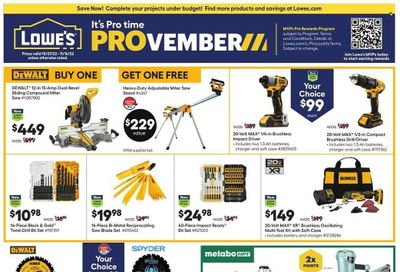 Lowe's Weekly Ad Flyer Specials October 27 to November 16, 2022