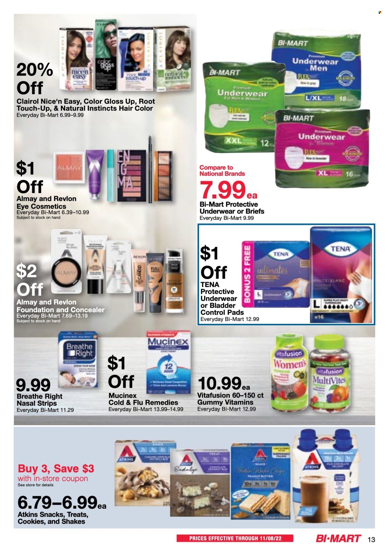 Bi-Mart (ID, OR, WA) Weekly Ad Flyer Specials October 25 to November 8, 2022
