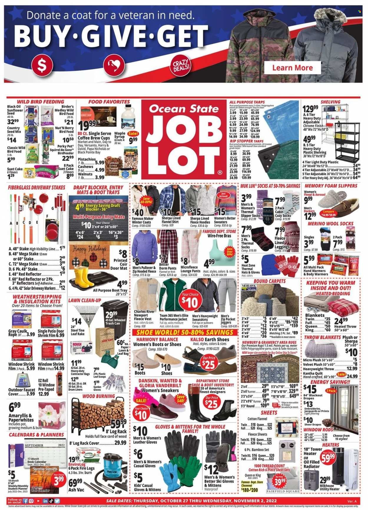 Ocean State Job Lot (CT, MA, ME, NH, NJ, NY, RI, VT) Weekly Ad Flyer Specials October 27 to November 2, 2022