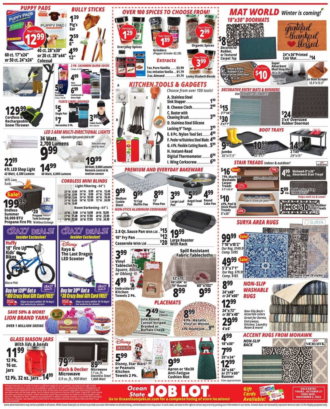 Ocean State Job Lot (CT, MA, ME, NH, NJ, NY, RI, VT) Weekly Ad Flyer Specials October 27 to November 2, 2022