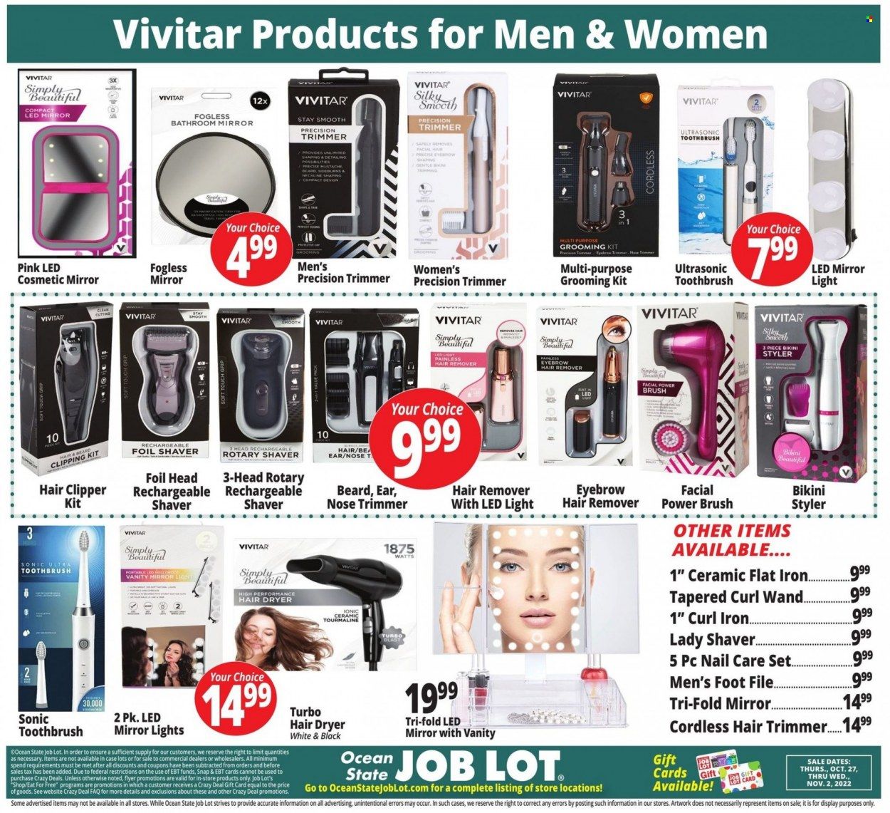 Ocean State Job Lot (CT, MA, ME, NH, NJ, NY, RI, VT) Weekly Ad Flyer Specials October 27 to November 2, 2022