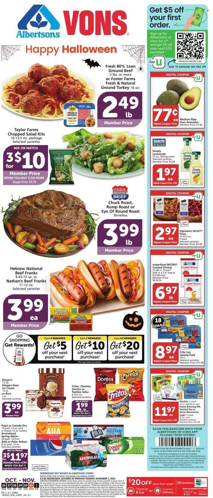 Vons (CA) Weekly Ad Flyer Specials October 26 to November 1, 2022