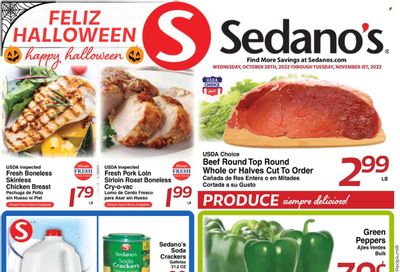 Sedano's (FL) Weekly Ad Flyer Specials October 26 to November 1, 2022