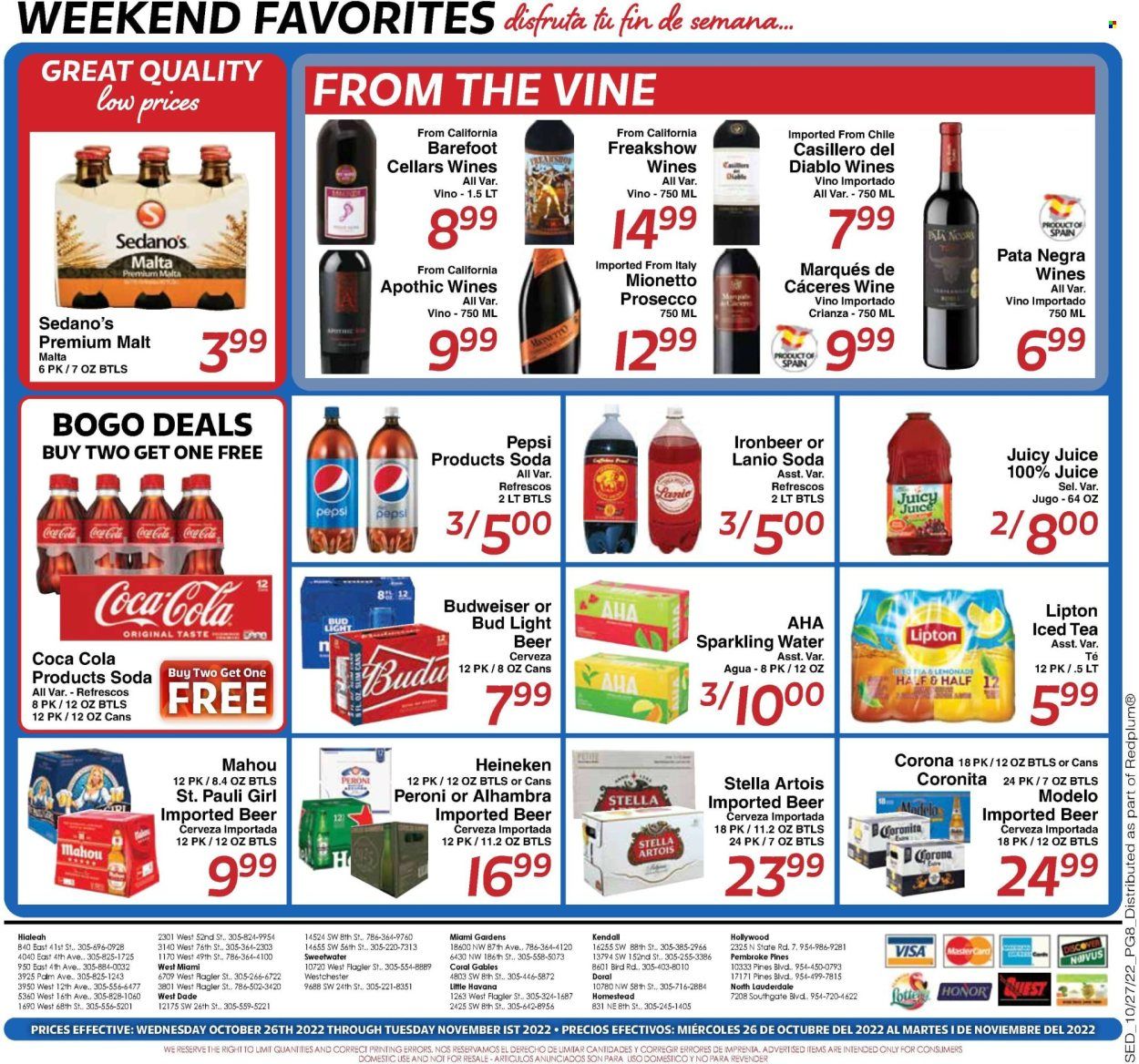 Sedano's (FL) Weekly Ad Flyer Specials October 26 to November 1, 2022