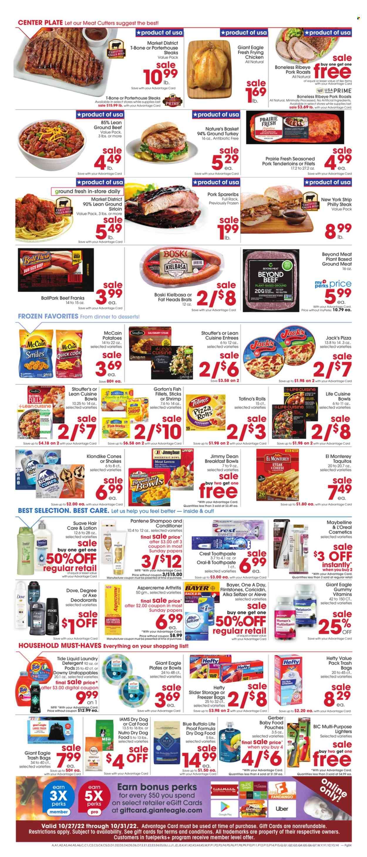 Giant Eagle (OH, PA) Weekly Ad Flyer Specials October 27 to November 2, 2022
