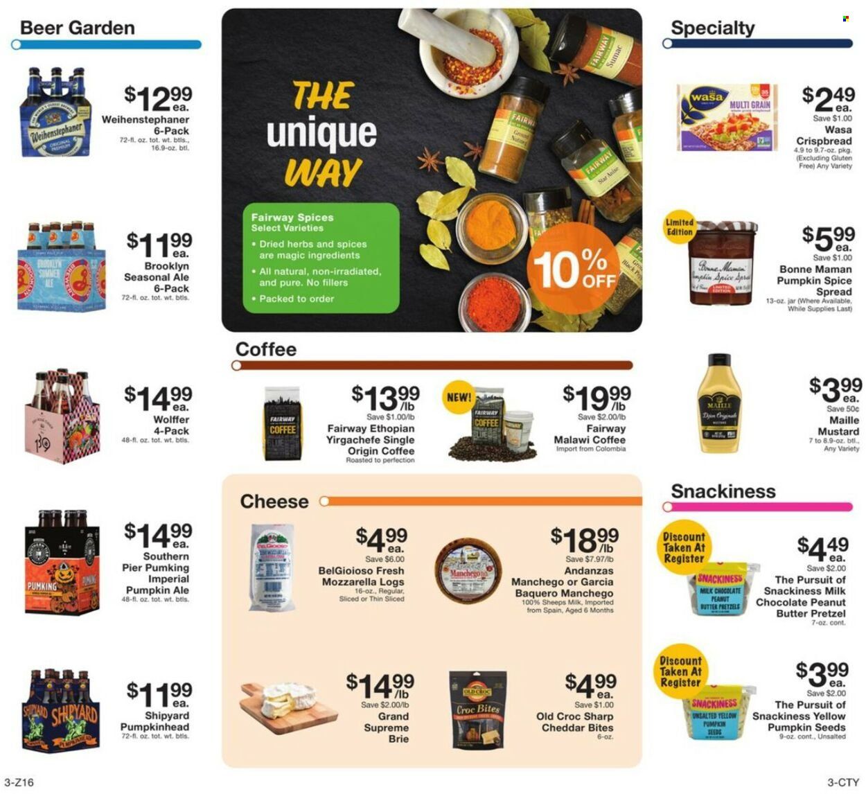 Fairway Market (CT, NJ, NY) Weekly Ad Flyer Specials October 28 to November 3, 2022
