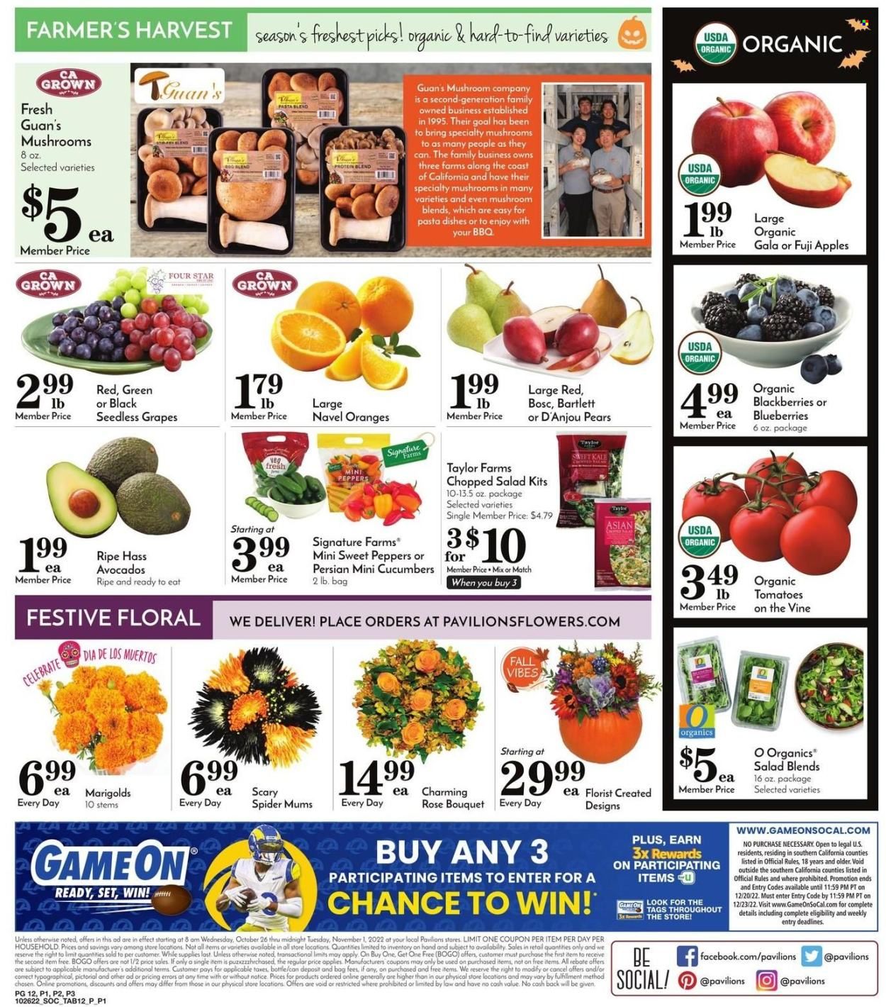 Pavilions (CA) Weekly Ad Flyer Specials October 26 to November 1, 2022