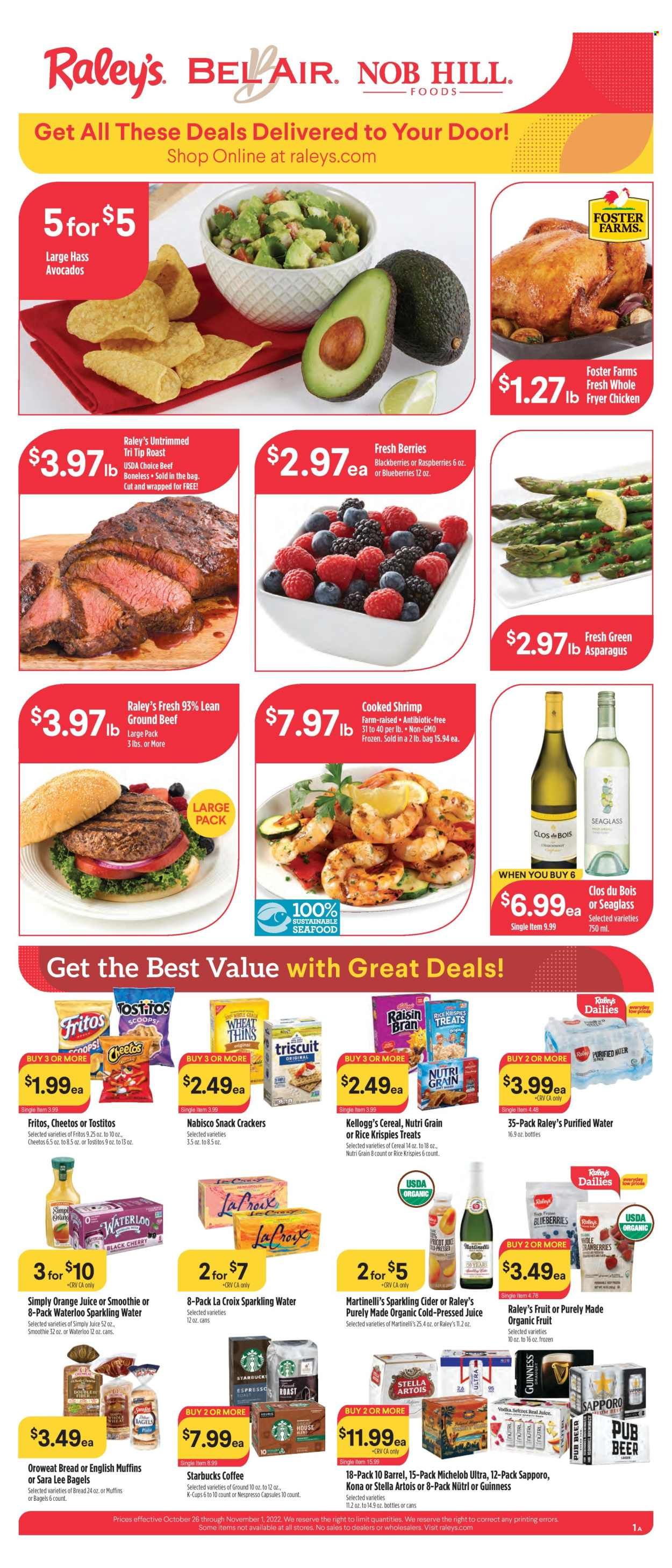 Raley's (CA, NV) Weekly Ad Flyer Specials October 26 to November 1, 2022