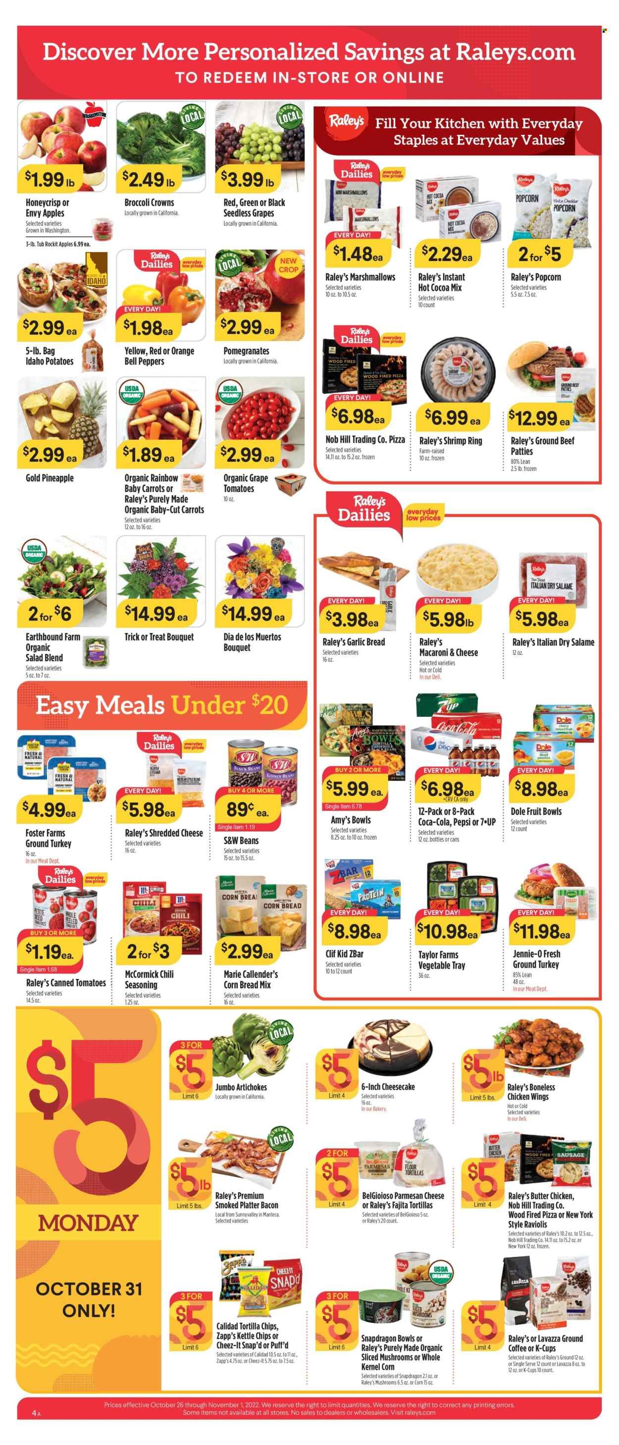 Raley's (CA, NV) Weekly Ad Flyer Specials October 26 to November 1, 2022