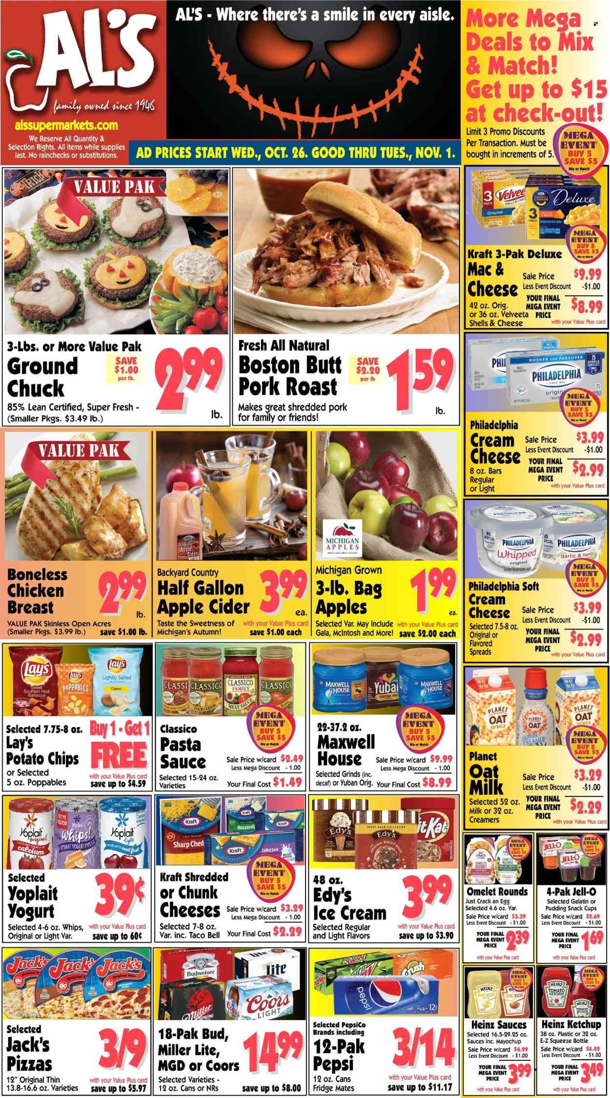 Al's Supermarket (IN) Weekly Ad Flyer Specials October 26 to November 1, 2022