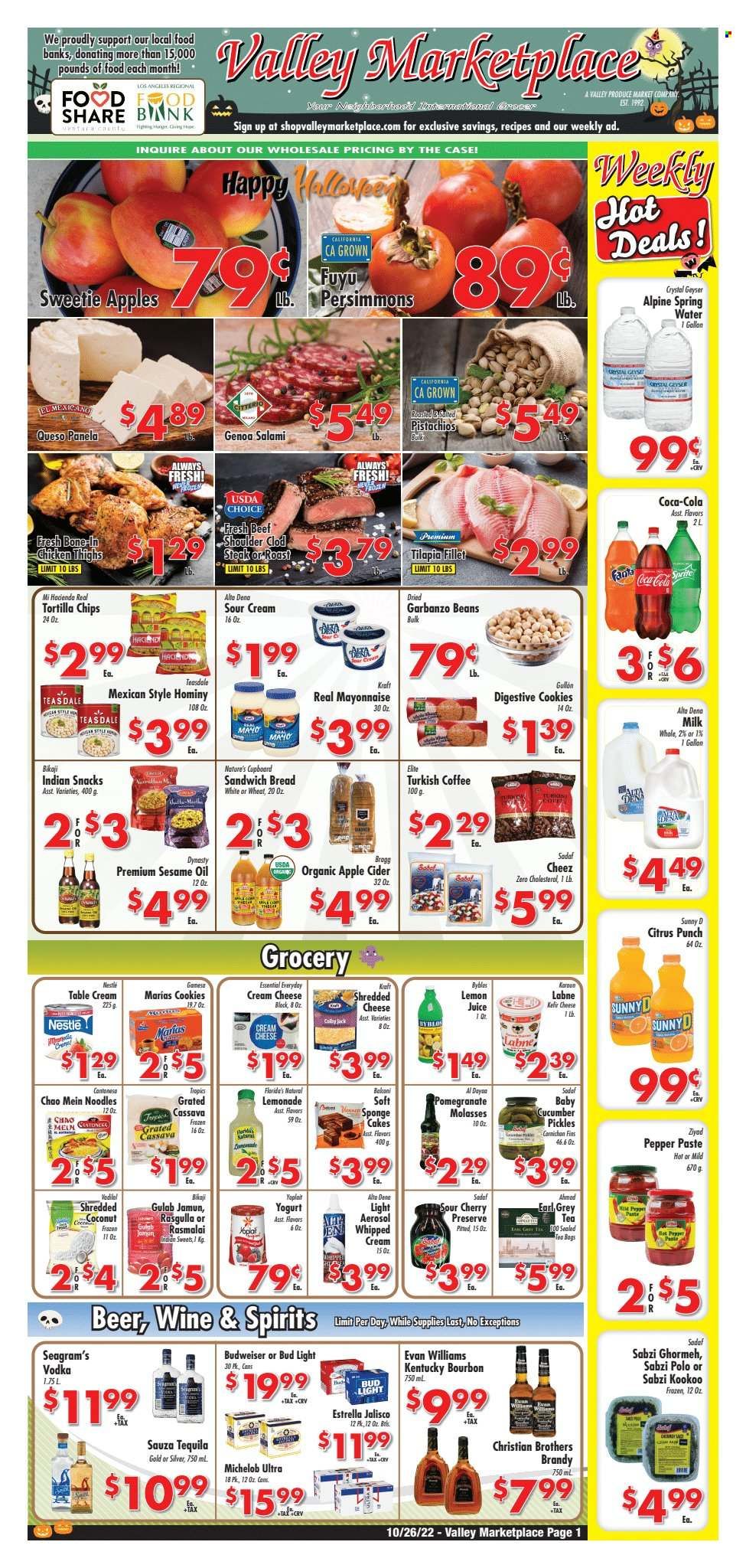 Valley Marketplace (CA) Weekly Ad Flyer Specials October 26 to November 1, 2022